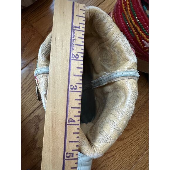 Upsicled cowboy boots boho bohemian booties feather reworked sz 8 free people - Picture 10 of 16